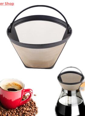 Reusable Coffee Filter  With Handle Stainless Steel Washable