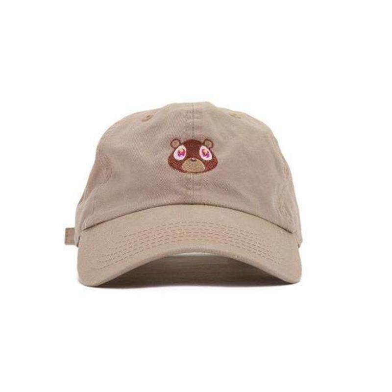 Kanye West Ye Bear Dad Hat 小熊刺绣帽子男女棒球帽鸭舌帽