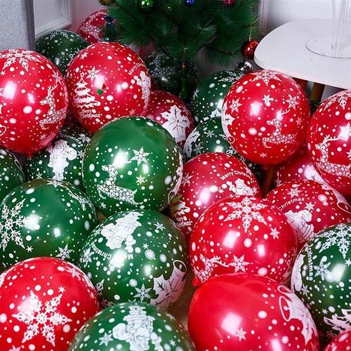 100PCS 10inch Christmas Balloon New Year Party Decoration