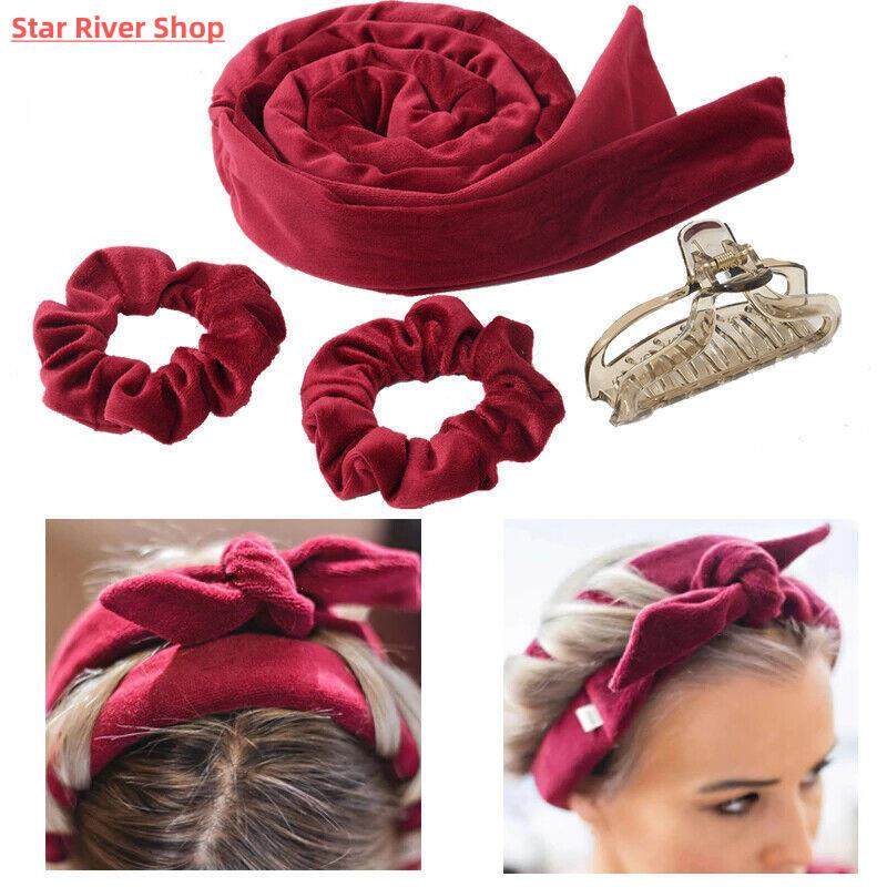 Heatless Curling Rod Headband No Heat Hair Curlers Lazy Hair