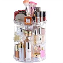 Rotating Makeup Organizer Spinning Skincare Storage Carousel