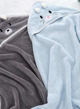 Baby Hooded Towels Newborn Bathrobe Bath Towel Kids Blanket