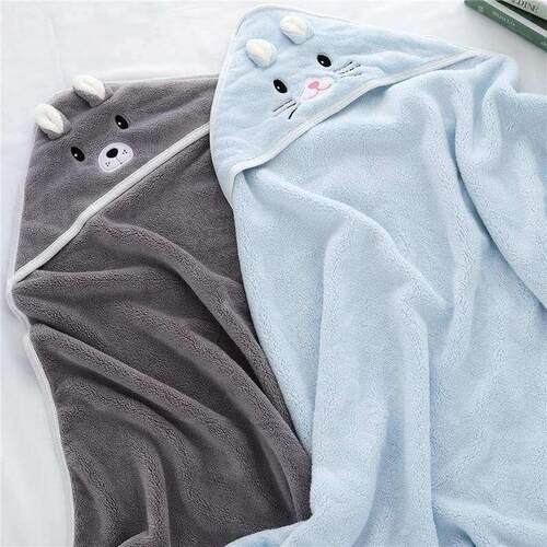 Baby Hooded Towels Newborn Bathrobe Bath Towel Kids Blanket