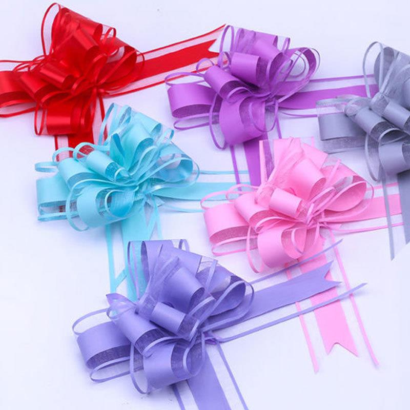 20Pcs Pull Bow Flower Pull Tie Ribbon Christmas Wedding GIFT