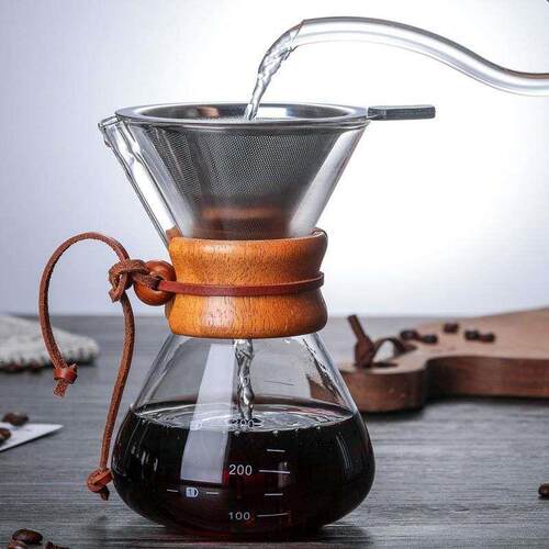 Pour Over Coffee Maker 400ML 600ML 800ML Reusable Stainless