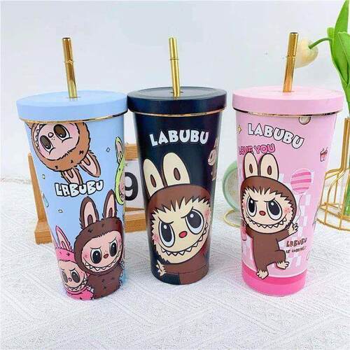 2024 Labubu Periphery 750ml Insulated Cup Cute Cartoon Insul