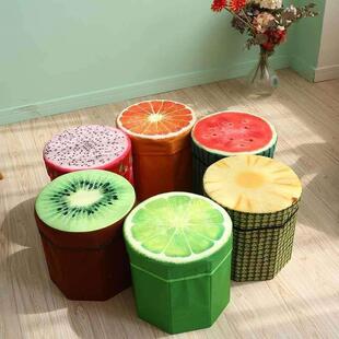 OTCG Creative fruit storage stool folding storage box