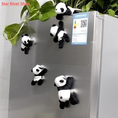 1Pc Cartoon Cute Soft Plush Panda Fridge Strong Magnet Refri