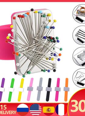Magnetic Sewing Pincushion Silicone Wrist Needle Pad Safe Br