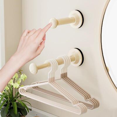 Suction cup storage rack, wall mounted extendable rod收纳杆