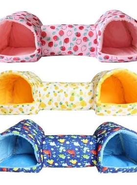 Hamster Rodents Hideaway Toy Gerbil Bed Hideouts Pet Tunnel