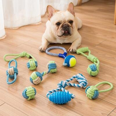 dog molars relieve boredom resistant biting knot狗狗磨牙解闷