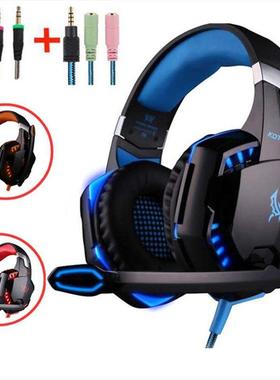 Gaming Headsets  Headphones with Light Mic Stereo Earphones
