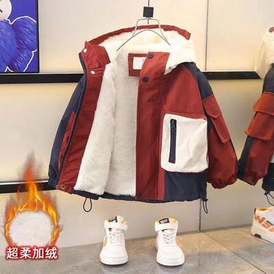 Boys Coat Cotton Jacket Windbreak Outerwear 2024 Sport Winte