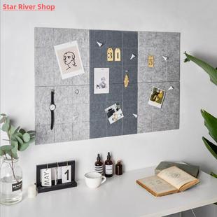 self adhesive nine felt background board grid photo message