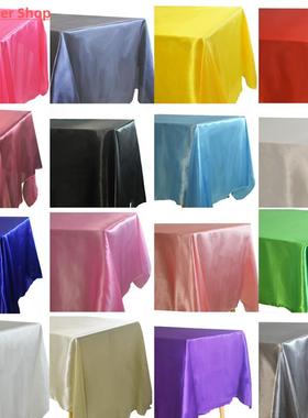 Rectangle Table Cloth Satin Tablecloth Overlays Wedding Chri
