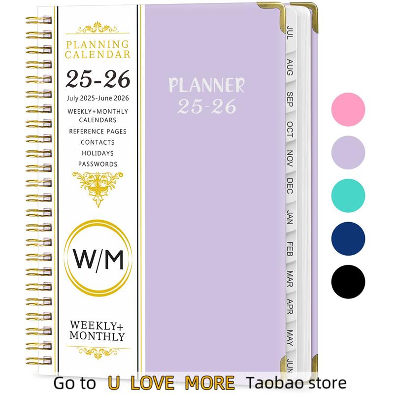 2025 A5 Agenda Book Diary Weekly Planner Notebooks Schedule