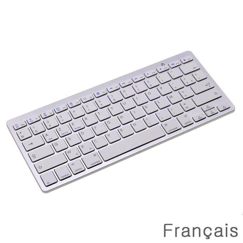 French AZERTY Mini Bluetooth Keyboard for Apple iPad Pr