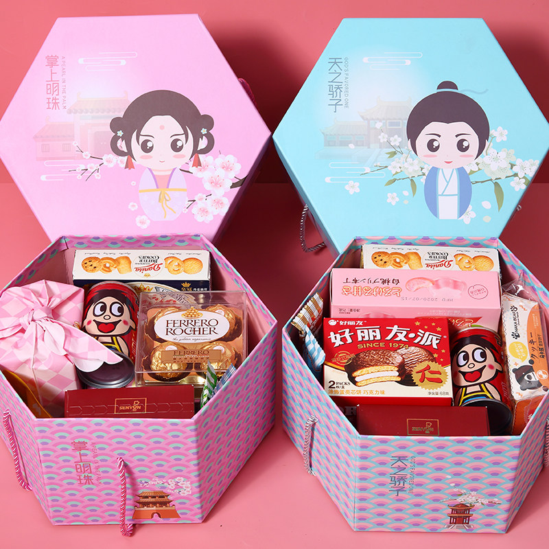 宝宝喜饼喜蛋诞生礼满月伴手礼百日宴十周岁生日回礼金榜题名礼盒