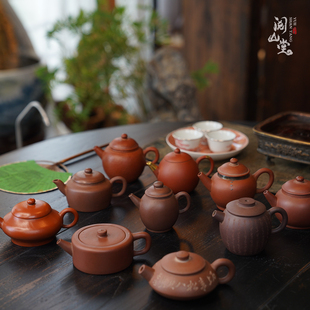 阅山堂 | 古董老壶 清代/民国紫砂老壶 收藏级 明清紫砂