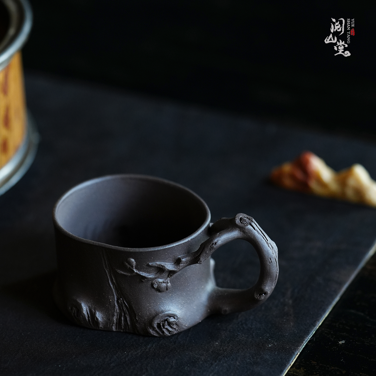 阅山堂 | 傲霜主人杯 珍稀天青泥 紫砂杯 林小龙全手工制