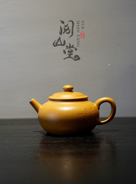 阅山堂 | 素雅壶 合璧之作 原矿黄金段泥紫砂壶 国高工戚丽云精品