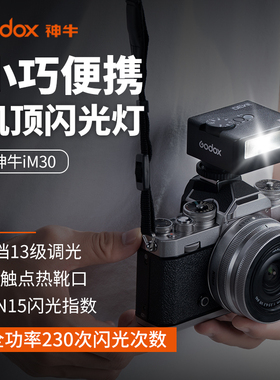 【松下专用】神牛iM30/iM20迷你闪光灯微单相机专用外置热靴灯适用松下gx9/g9/g95d/g7/G100/g9m2/s5/m2/S1