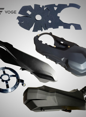 隆鑫VOGE无极X350T SR4 350T原装空气 空滤器盖板隔音盖护板外壳