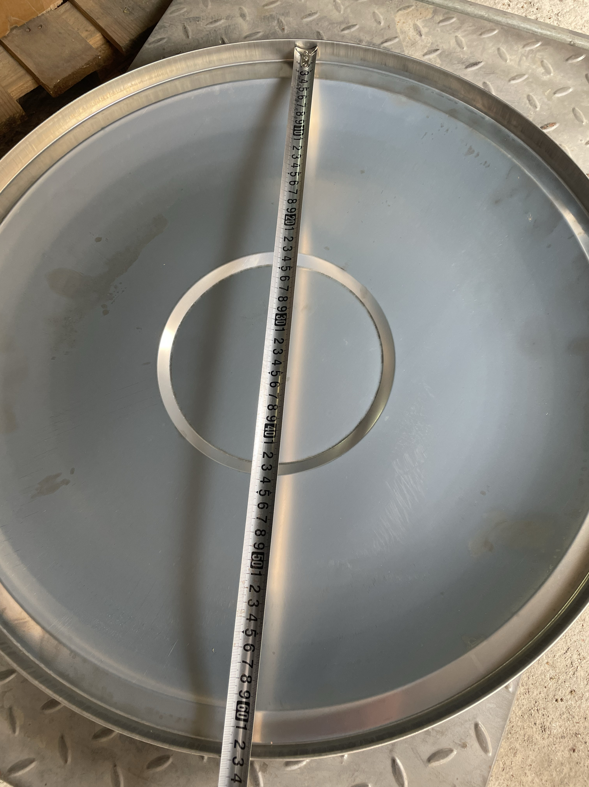 直径63厘米圆形水塔盖子304不锈钢加厚水箱盖水罐水桶消防水箱盖