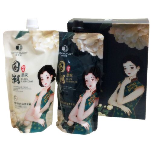 国潮印象生态黑发霜自然黑