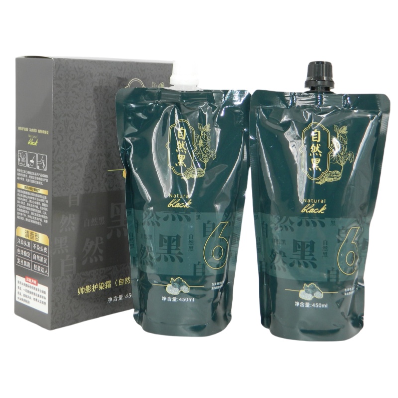 帅影何首乌发爵士一梳染发剂自然黑色植物清水配方遮盖白发染发膏