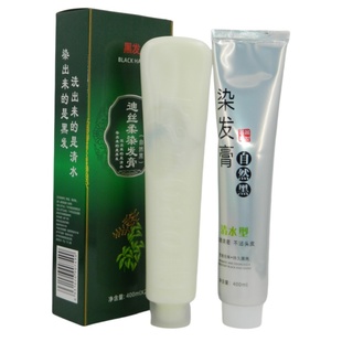 迪柔丝染发膏首乌清水护理染发霜黑发霜黑油黑发剂植物抗敏自然黑