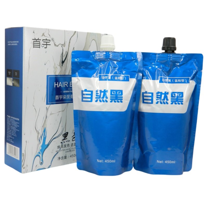 植物染发膏染发剂黑油黑发霜染膏自然黑黑色男士女士盖白发正品,美发护发/假发,盖白,淘宝优惠券,粉丝福利购,淘宝优惠卷