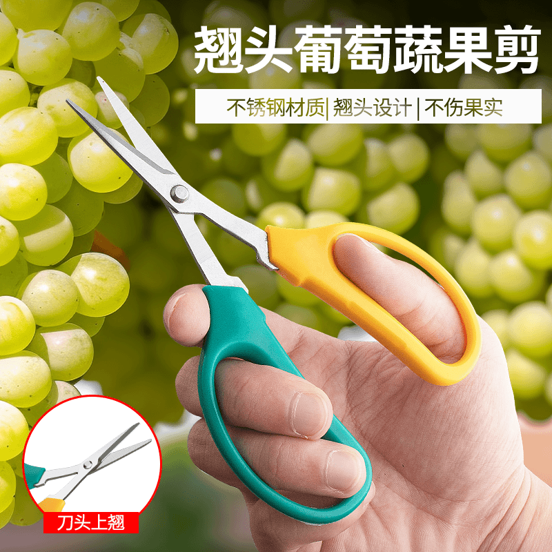 翘头摘花椒葡萄疏果专用剪