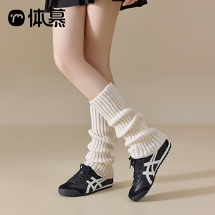 腿套堆堆袜子女春秋白色辣妹y2k袜套显瘦中筒袜亚文化穿搭小腿袜