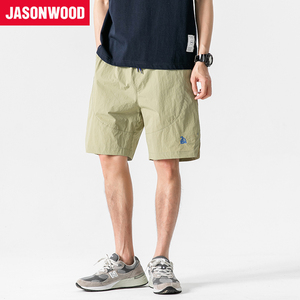 Jasonwood/坚持我的日系户外短裤潮流休闲直筒裤简约百搭五分裤男