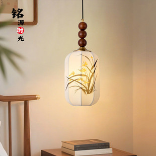 宋代美学小吊灯卧室床头灯禅意中国风简雅茶室灯玄关过道装饰吊灯