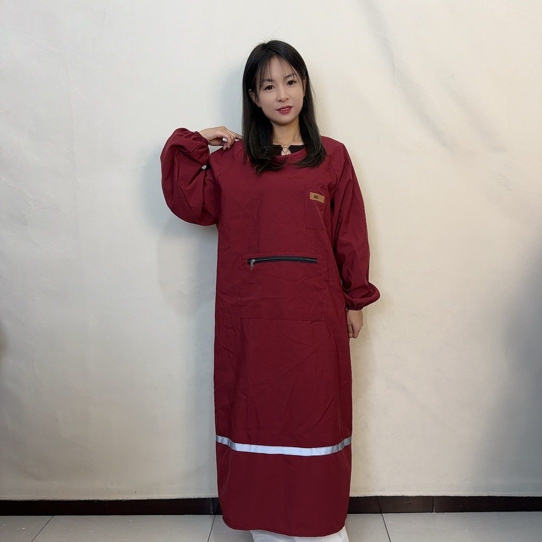 加大加长罩衣家用厨房长袖围裙定制logo印字理发店上班带袖工作服,家庭/个人清洁工具,围裙,淘宝优惠券,粉丝福利购,淘宝优惠卷