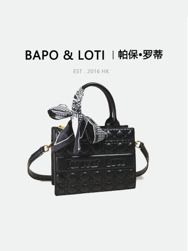 BAPO&LOTI/帕保罗蒂斜挎刺绣菱格