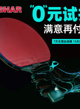 德国TIBHAR乒乓球拍横板直拍八星兵乓球拍九星乒乓球拍专业级ppq