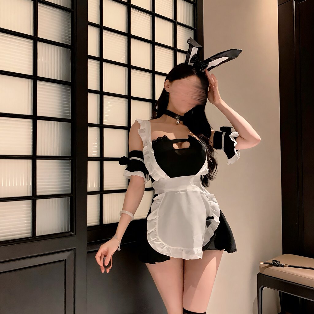 大码180斤兔女仆制服cosplay可爱女佣女装lolitA洋装罗莉塔cospla