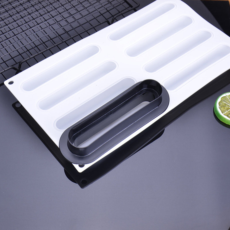 进口810连长条椭圆卡蛋糕模具