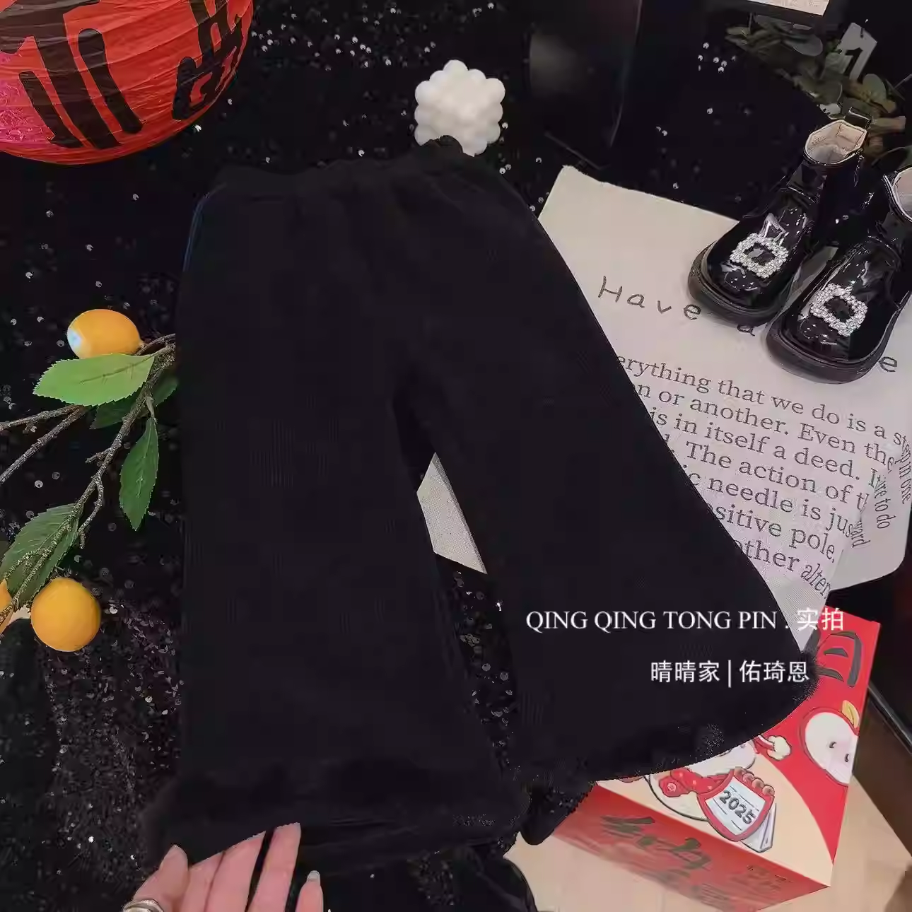 晴晴*女童洋气保暖毛毛边时尚百搭休闲裤2026冬季新款AWA825鱼,童装/婴儿装/亲子装,裤子,淘宝优惠券,粉丝福利购,淘宝优惠卷