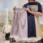 ZR012锐 新款 女童韩系波点蕾丝花边甜美女孩休闲阔腿裤 2026春季