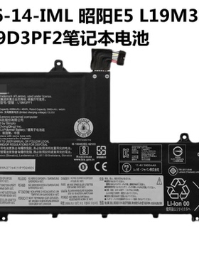 适用于联想 威6-14-IML 昭阳E5电池 L19M3PF1 L19D3PF2笔记本电池