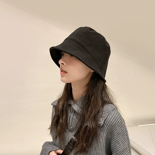 Вельветовая универсальная летняя тонкая солнцезащитная шляпа, осенняя шапка, в корейском стиле