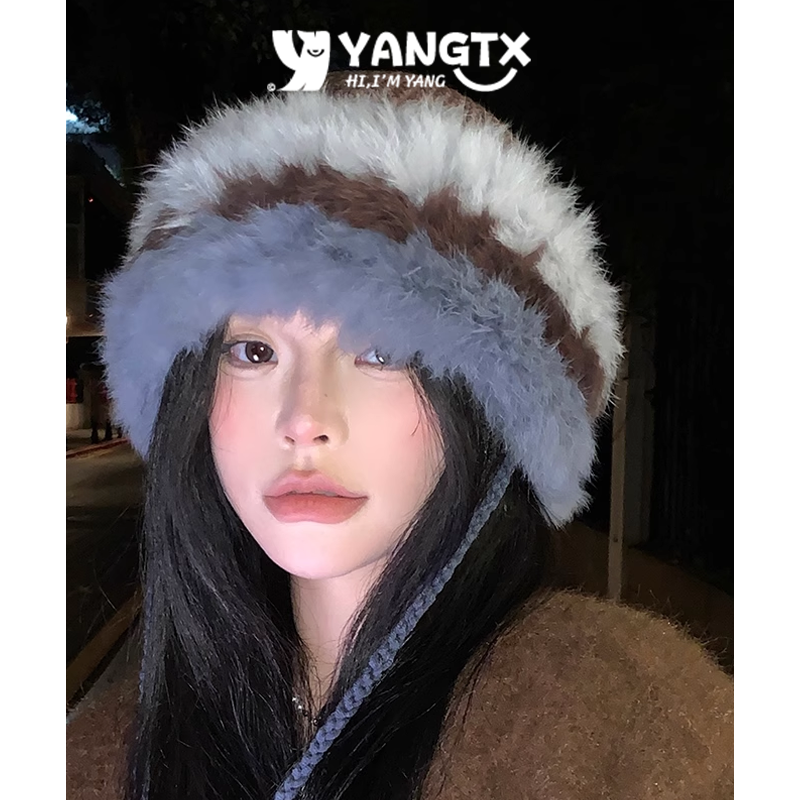 女性秋冬季百搭保暖针织帽