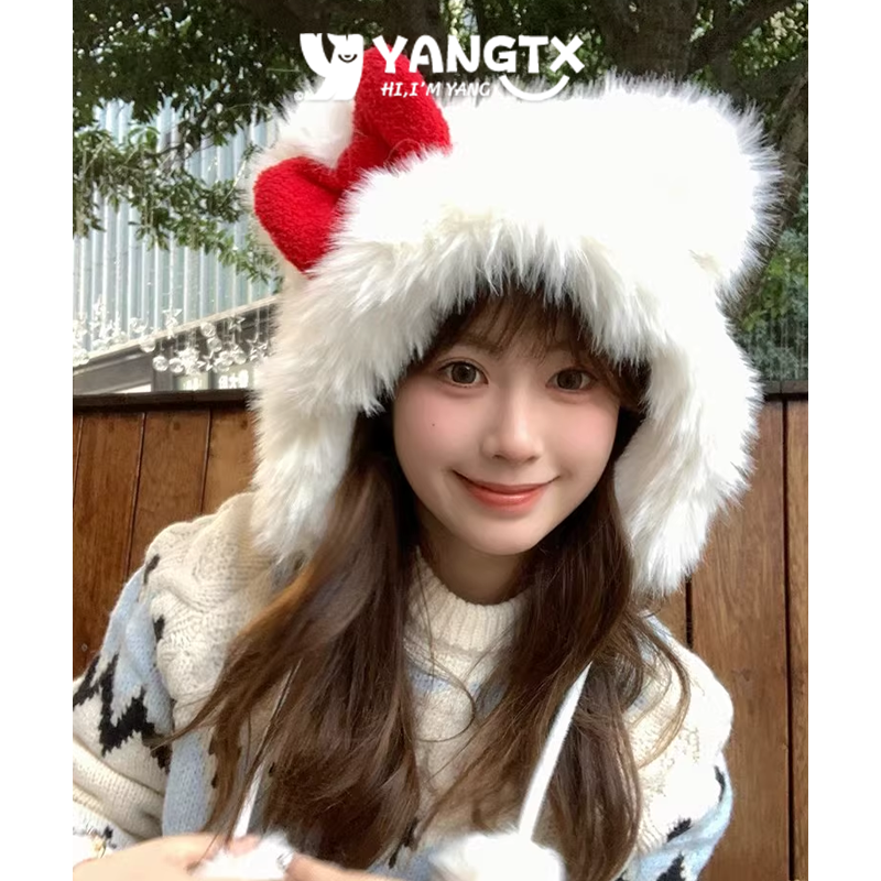 【杨同学】可爱冬季保暖毛绒帽子