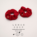 红色大肠发圈女气质发绳优雅肥肠头绳头饰秋冬新款 新年扎头发皮筋