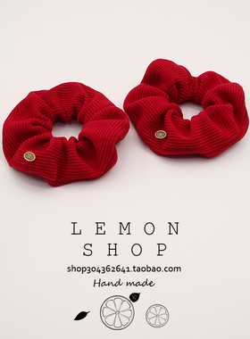 红色大肠发圈女气质发绳优雅肥肠头绳头饰秋冬新款新年扎头发皮筋